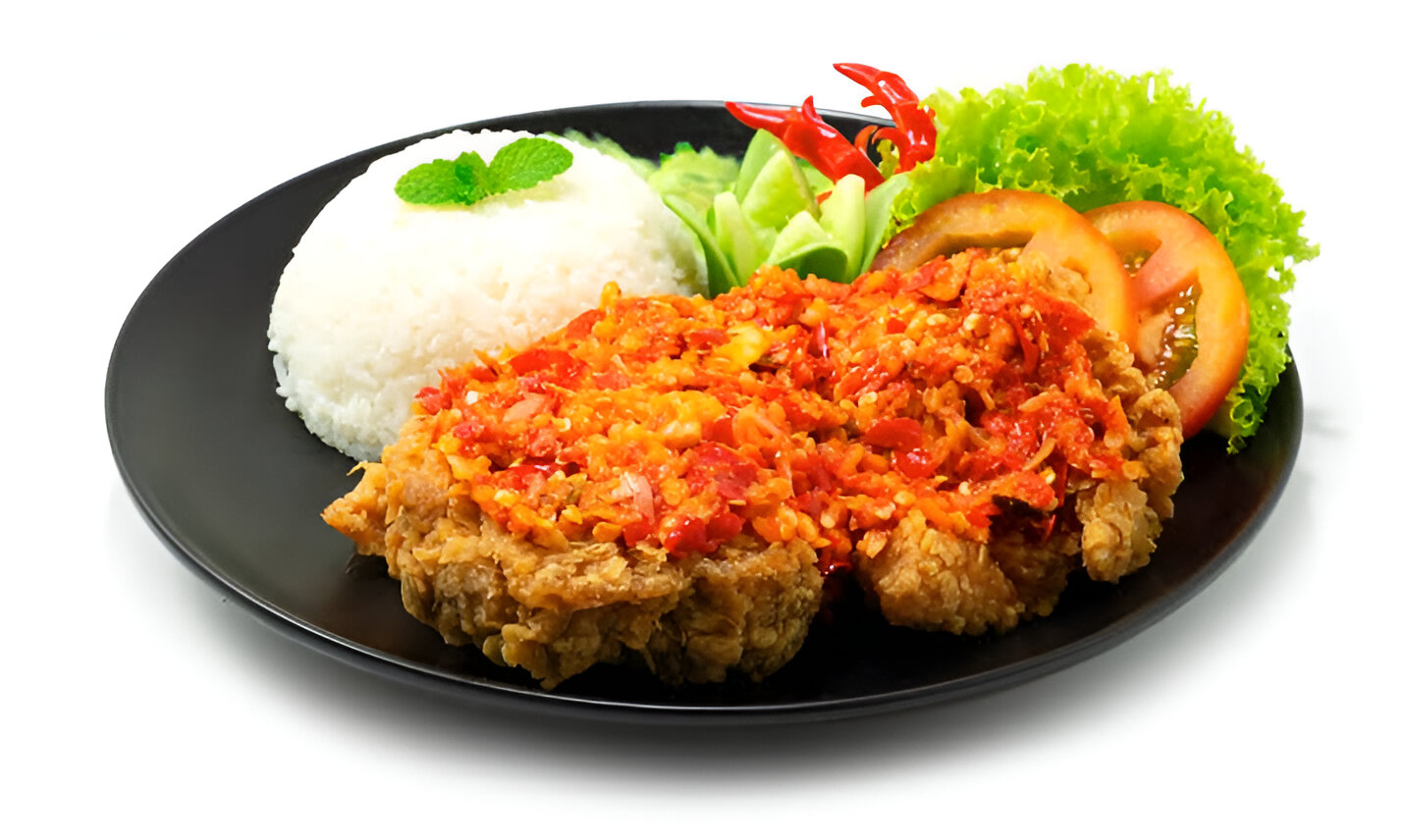 Ayam Geprek Cabe Merah